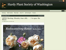 Tablet Screenshot of hardyplantsocietywa.org